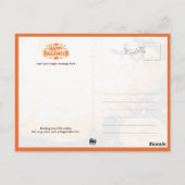 Jack O' Lanterns und Geister im Halloween-Wald Postkarte (Rückseite)