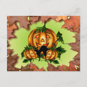 Jack-O-LANTERNS von SHARON SHARPE Postkarte