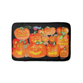 Jack-O-Lanterns with Animals Badematte (Vorderseite)