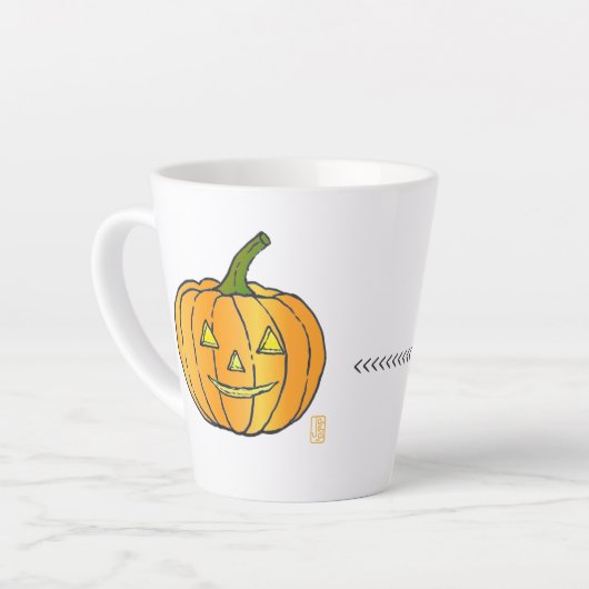 Jack-o-Laterne 12 oz. Milchtasse (Linke Ecke)