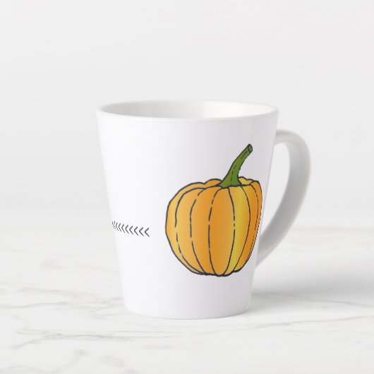Jack-o-Laterne 12 oz. Milchtasse (Rechte Ecke)
