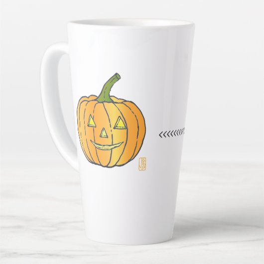 Jack-o-Laterne 17 oz. Milchtasse (Linke Ecke)