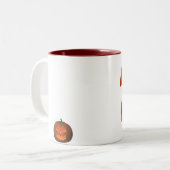 Jack-o-Laterne Cup Halloween Pumpkin-Tasse / Cups Zweifarbige Tasse (Vorderseite Links)
