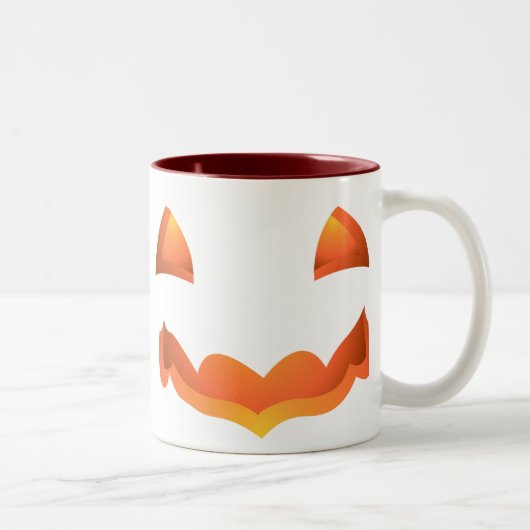 Jack-o-Laterne Cup Halloween Pumpkin-Tasse / Cups Zweifarbige Tasse (Rechts)