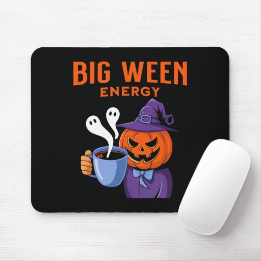 Jack-o-Laterne Halloween Big Ween Energy for Coffe Mousepad (Mit Mouse)