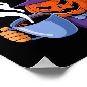 Jack-o-Laterne Halloween Big Ween Energy for Coffe Poster (Ecke)