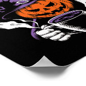 Jack-o-Laterne Halloween Big Ween Energy for Coffe Poster (Ecke)