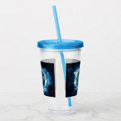 Jack-o-Laterne im Regen Acryltrinkbecher (Links)