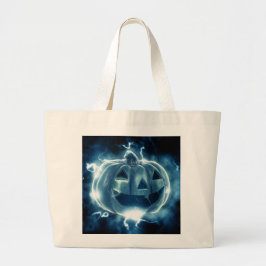 Jack-o-Laterne im Regen Jumbo Stoffbeutel