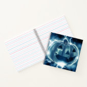 Jack-o-Laterne im Regen Notizblock (Innenseite)