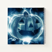 Jack-o-Laterne im Regen Notizblock (Rückseite)