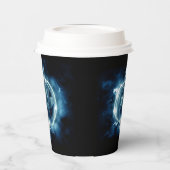 Jack-o-Laterne im Regen Pappbecher (Links)