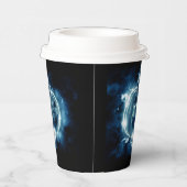 Jack-o-Laterne im Regen Pappbecher (Rechts)