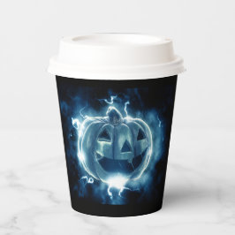 Jack-o-Laterne im Regen Pappbecher