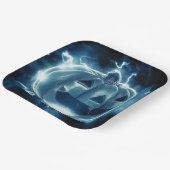 Jack-o-Laterne im Regen Pappteller (Gewinkelt)