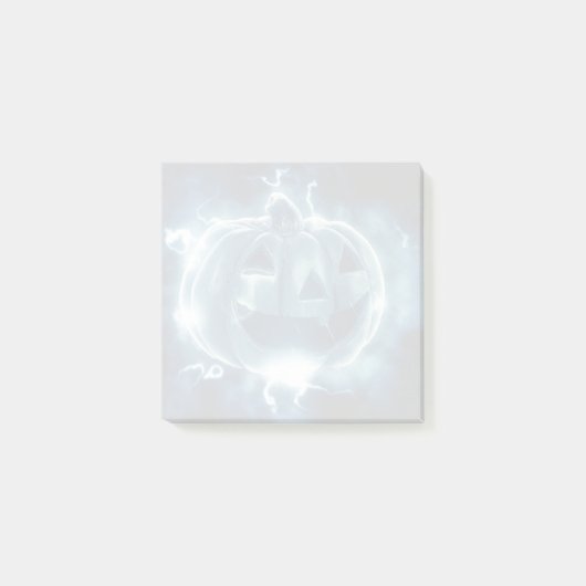 Jack-o-Laterne im Regen Post-it Klebezettel (Vorderseite)