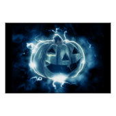 Jack-o-Laterne im Regen Poster (Vorderseite)