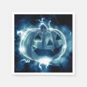 Jack-o-Laterne im Regen Serviette (Vorderseite)