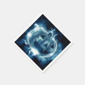 Jack-o-Laterne im Regen Serviette (Ecke)