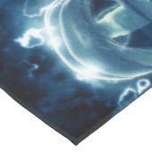 Jack-o-Laterne im Regen Tischdecke (Schrägansicht)