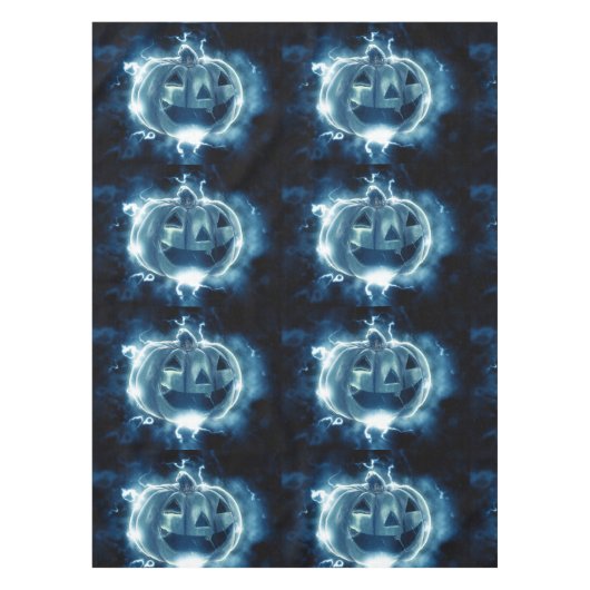 Jack-o-Laterne im Regen Tischdecke (Vorderseite)