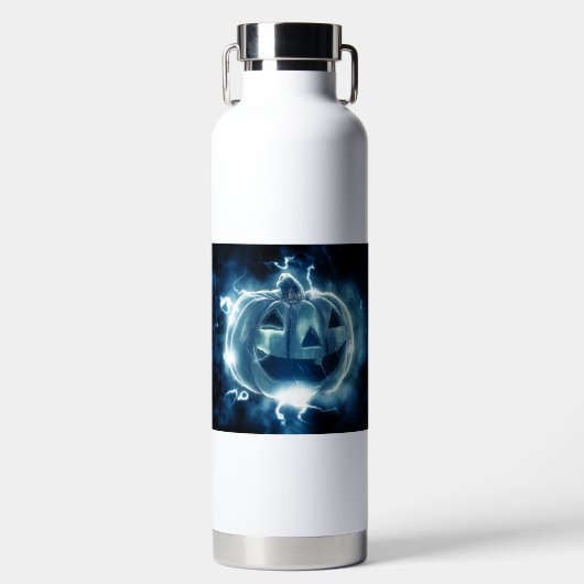 Jack-o-Laterne im Regen Trinkflasche (Vorderseite)