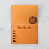 Jack-o-Laterne-Karten Halloween-Party Einladungen (Innenseite)