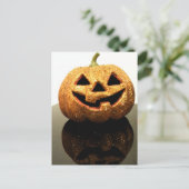 Jack-o'-Laterne Postkarte (Stehend Vorderseite)