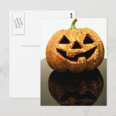 Jack-o'-Laterne Postkarte (Vorne/Hinten)