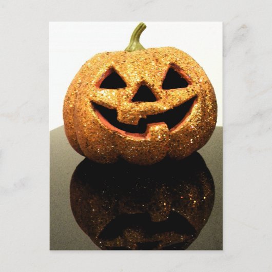 Jack-o'-Laterne Postkarte (Vorderseite)