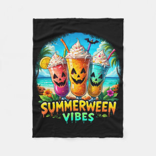 Jack-o-Laterne Summerween Vibes Skeleton Summer Wa Fleecedecke