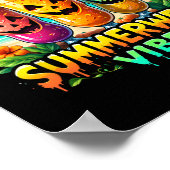 Jack-o-Laterne Summerween Vibes Skeleton Summer Wa Poster (Ecke)