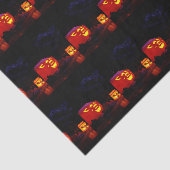 Jack-O-Laterne und Kerzengewebe Seidenpapier (Ausschnitt)