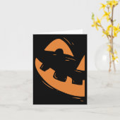 Jack-o-Laternen Kürbiskuit Halloween Matching Cou Karte (Gelbe Blume)