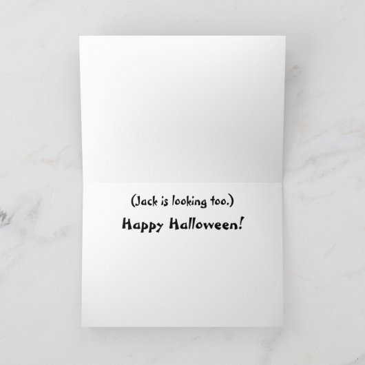 Jack-o' Laternen-Stereogramm Karte (Innenseite)