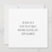 Jack-o-Laternen Trick oder Treat Karte (Rückseite)