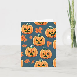 Jack-o'-Laternenkürbis Karte