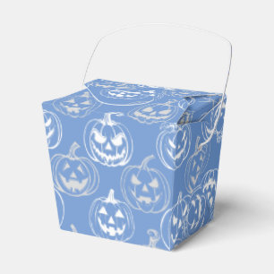 Jack-o-Laterterns Muster.White L blue BG Geschenkschachtel