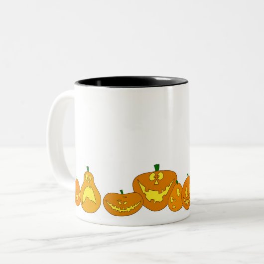 Jack-O-Tasse Zweifarbige Tasse (Vorderseite Links)