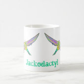 Jack odactyl farbig Pterodactyl Dinosauriername Kaffeetasse (Mittel)