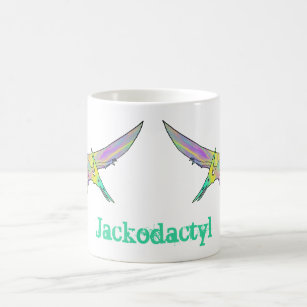 Jack odactyl farbig Pterodactyl Dinosauriername Kaffeetasse