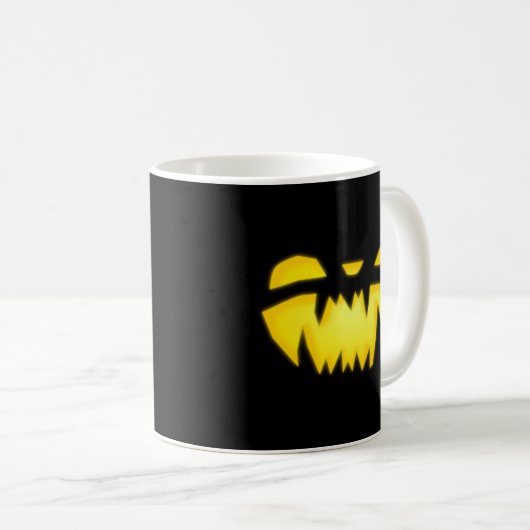 Jack-oder-Lantern-Gesichtspunkt Kaffeetasse (VorderseiteRechts)