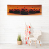 Jack-oder-Lantern-Pumpkin-Vorlagenpapier Banner (Insitu)