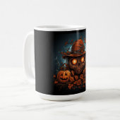 Jack-oder-Lanterns und Schädel Kaffeetasse (Vorderseite Links)