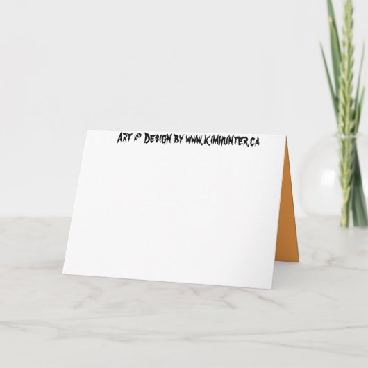 Jack-oder-Laterne-Party Einladungen Kartenhalter H (Rückseite)