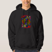 Jack of Hearts Costume Magic Poker Card Math Geek Hoodie (Vorderseite)