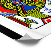 Jack Of Hearts Playing Card Valentine Costume  Poster (Ecke)