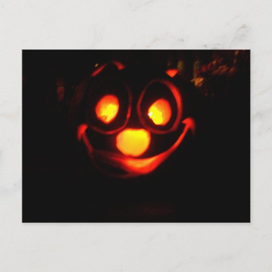 Jack O'Lantern All A'gllow Postkarte (Vorderseite)