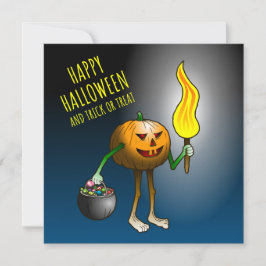 Jack O'lantern auf Trick oder Trete Karte