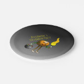 Jack O'lantern auf Trick oder Trete Pappteller (Schrägansicht)